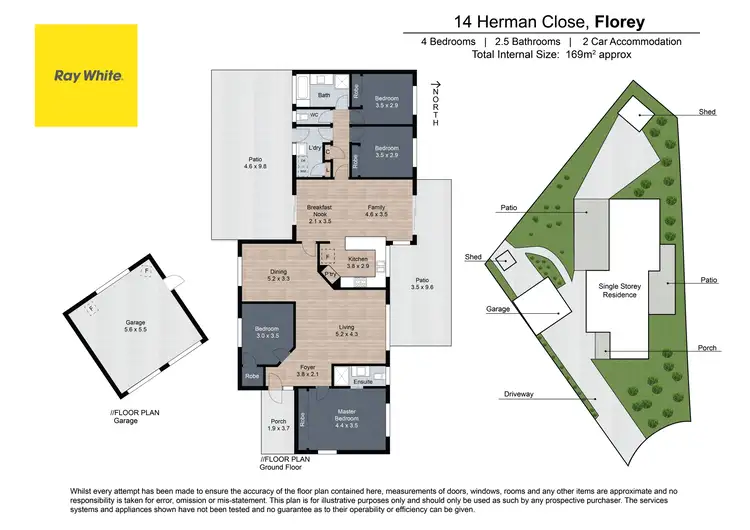 Floorplan of Homely house listing, 14 Herman Close, Florey ACT 2615