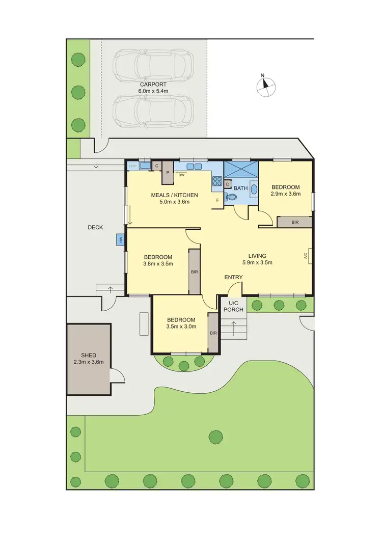 Floorplan of Homely house listing, 14 Argyle Street, Fawkner VIC 3060