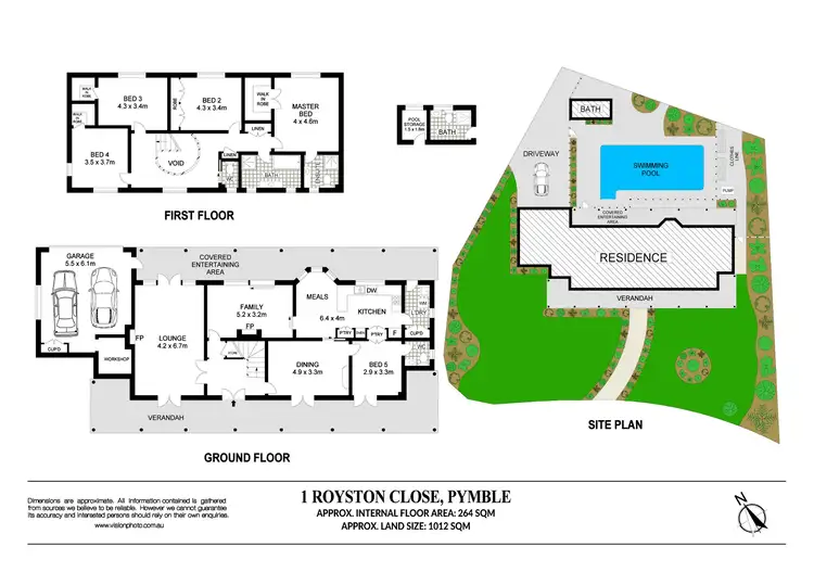 Floorplan of Homely house listing, 1 Royston Close, Pymble NSW 2073