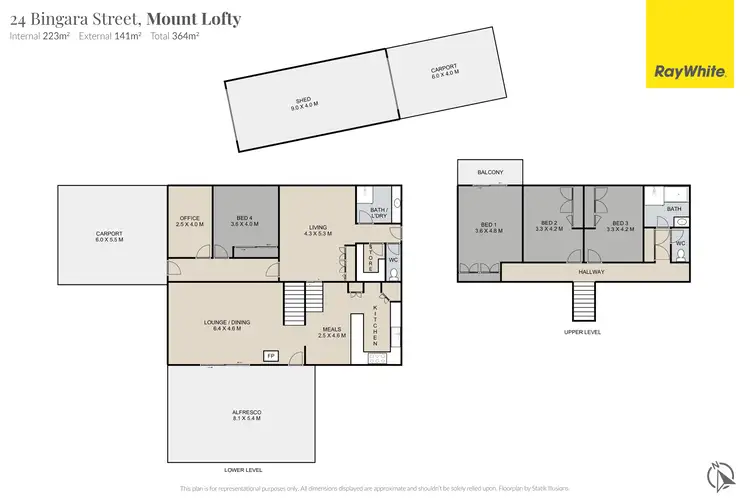 Floorplan of Homely house listing, 24 Bingara Street, Mount Lofty QLD 4350