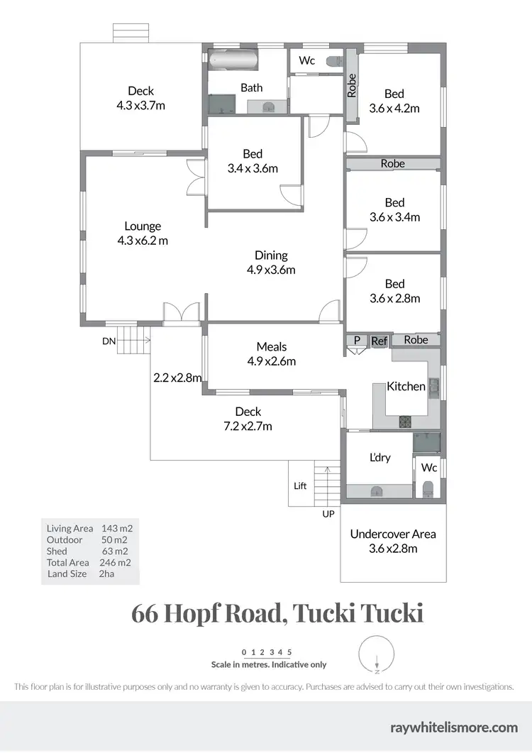 Floorplan of Homely house listing, 66 Hopf Road, Tucki Tucki NSW 2480