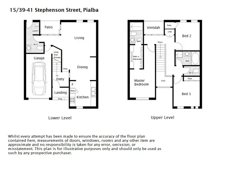 Floorplan of Homely townhouse listing, 15/39-41 Stephenson Street, Pialba QLD 4655