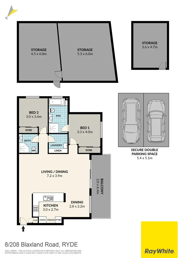 Floorplan of Homely apartment listing, 8/208-214 Blaxland Road, Ryde NSW 2112