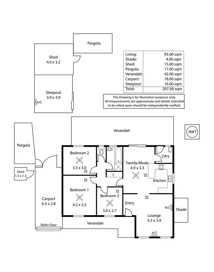 Floorplan of Homely house listing, 18 Montana Drive, Salisbury SA 5108