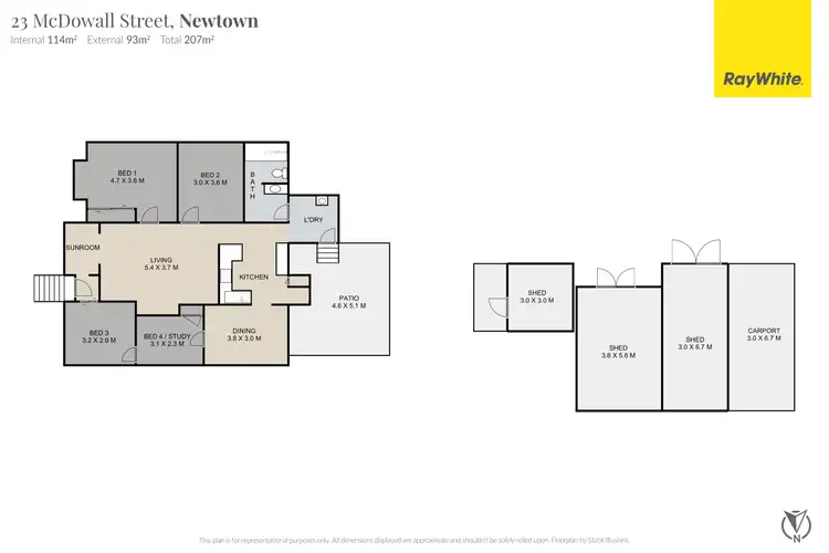 Floorplan of Homely house listing, 23 McDowall Street, Newtown QLD 4350