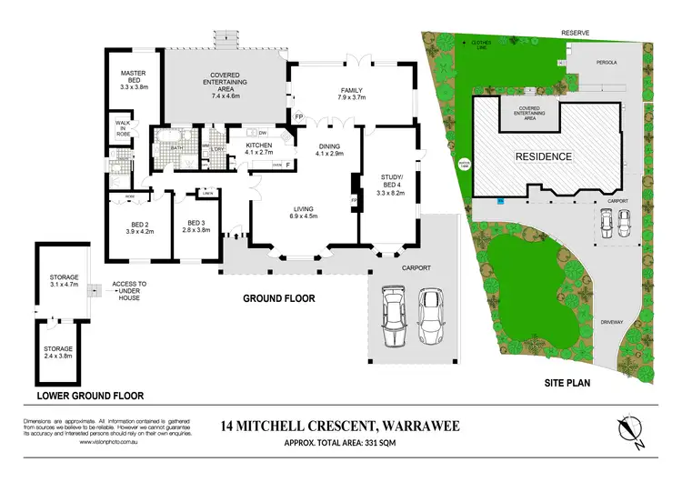 Floorplan of Homely house listing, 14 Mitchell Crescent, Warrawee NSW 2074