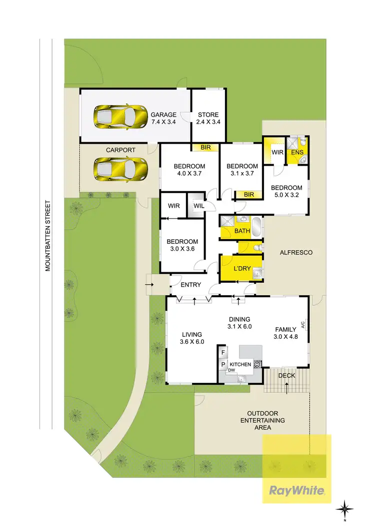 Floorplan of Homely house listing, 5 Gloucester Street, Grovedale VIC 3216