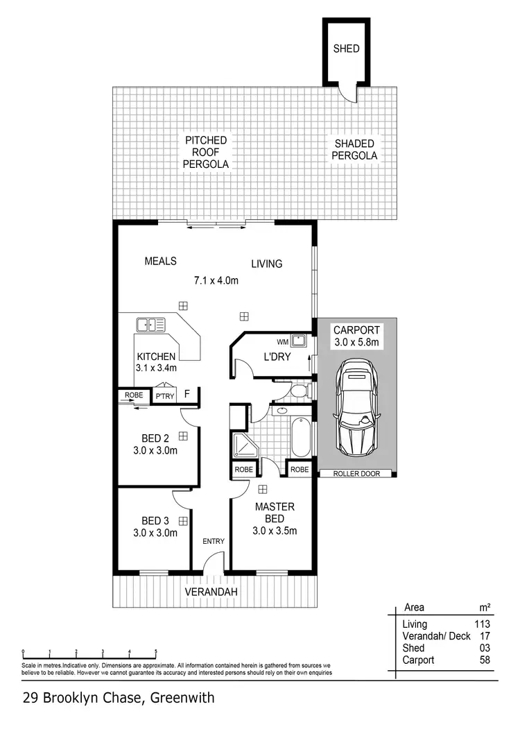 Floorplan of Homely house listing, 29 Brooklyn Chase, Greenwith SA 5125