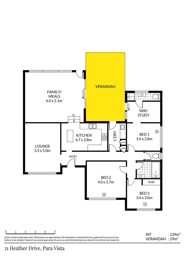 Floorplan of Homely house listing, 21 Heather Drive, Para Vista SA 5093