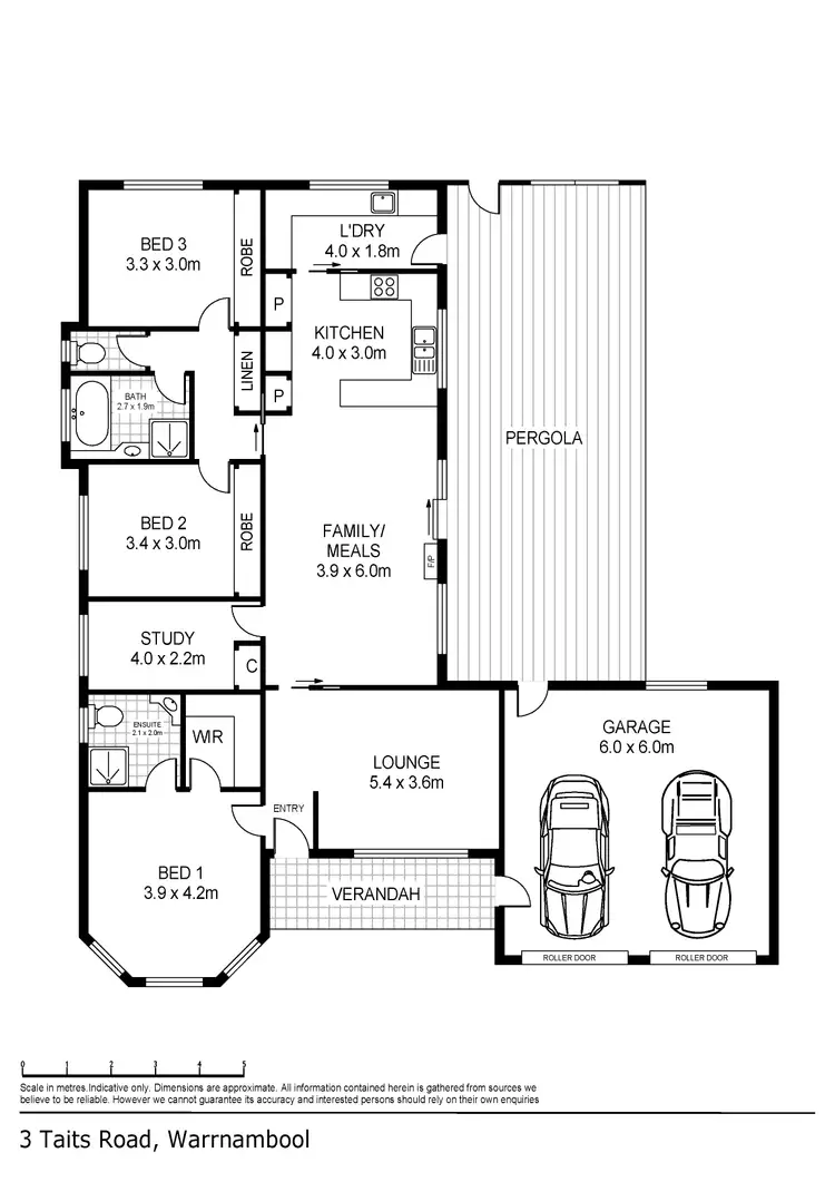 Floorplan of Homely house listing, 3 Taits Road, Warrnambool VIC 3280