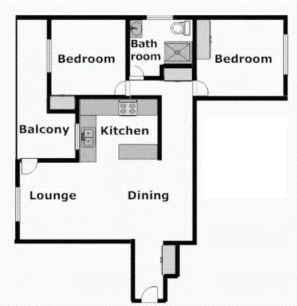 Floorplan of Homely unit listing, 13/1 Burke Street, North Ward QLD 4810