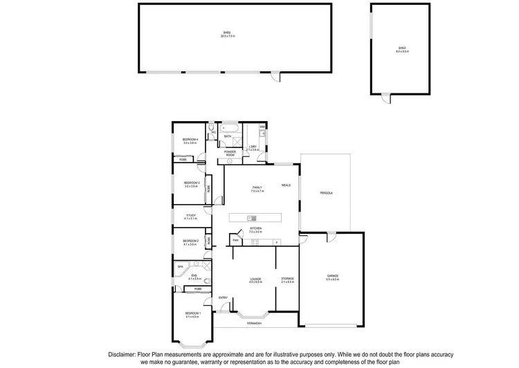 Floorplan of Homely house listing, 19 Turnbull Drive, Worrolong SA 5291