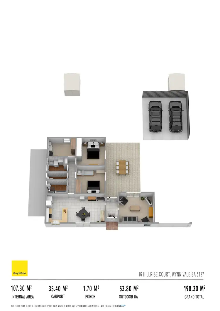 Floorplan of Homely house listing, 16 Hillrise Court, Wynn Vale SA 5127