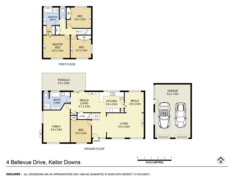 Floorplan of Homely house listing, 4 Bellevue Drive, Keilor Downs VIC 3038