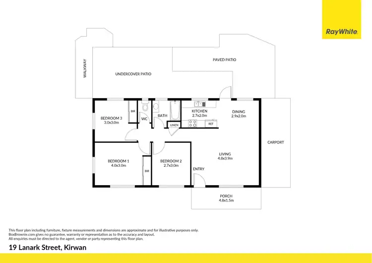 Floorplan of Homely house listing, 19 Lanark Street, Kirwan QLD 4817