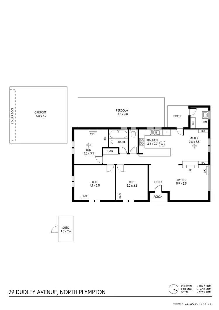 Floorplan of Homely house listing, 29 Dudley Avenue, North Plympton SA 5037