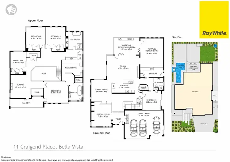 Floorplan of Homely house listing, 11 Craigend Place, Bella Vista NSW 2153