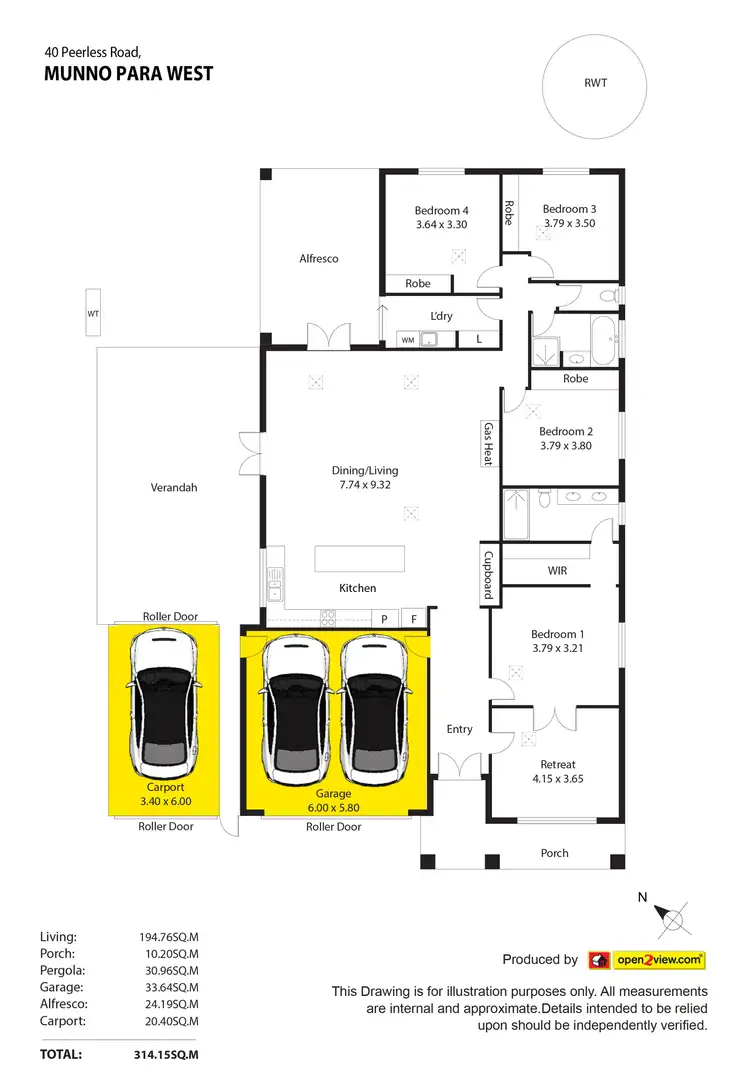 Floorplan of Homely house listing, 40 Peerless Road, Munno Para West SA 5115
