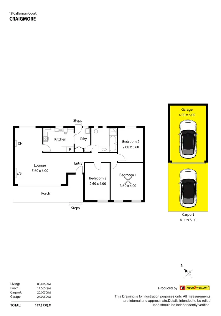 Floorplan of Homely house listing, 18 Callanna Court, Craigmore SA 5114