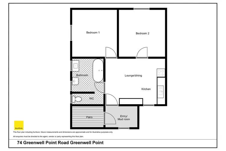Floorplan of Homely house listing, 74 Greenwell Point Road, Greenwell Point NSW 2540