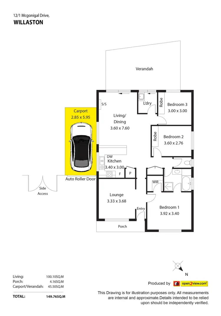 Floorplan of Homely house listing, Unit 12/1 McGonigal Drive, Willaston SA 5118