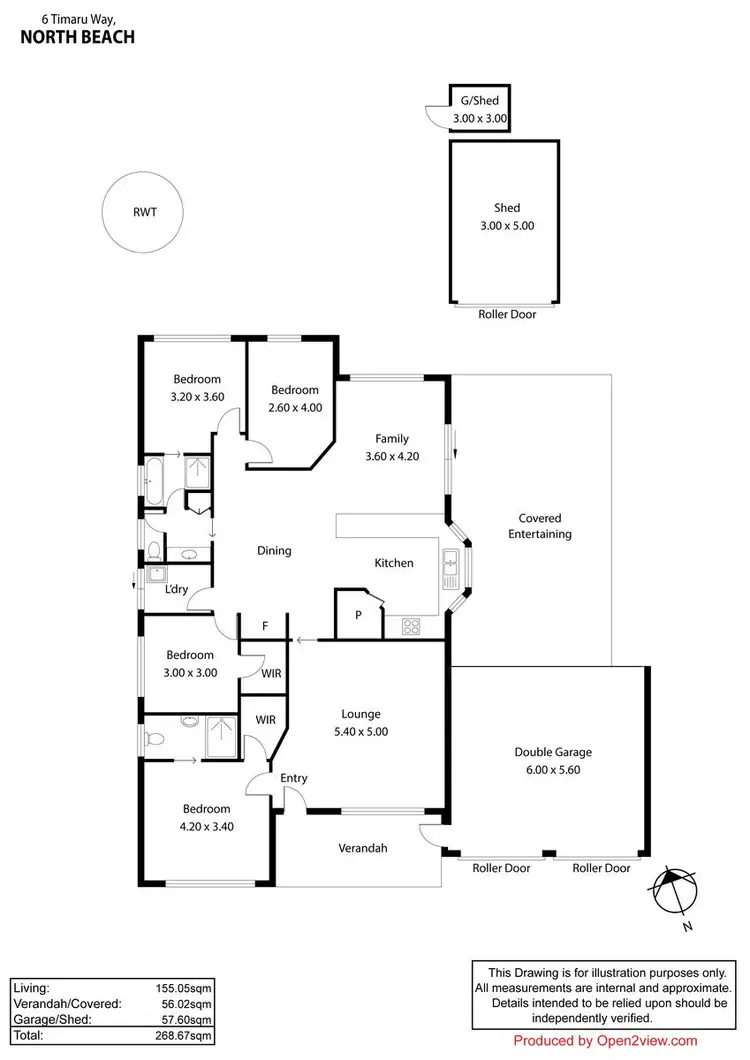 Floorplan of Homely house listing, 6 Timaru Way, Wallaroo SA 5556