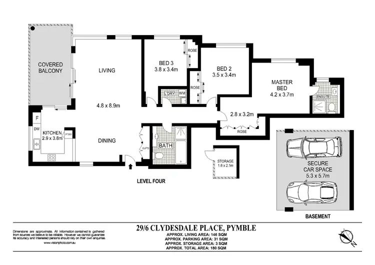 Floorplan of Homely apartment listing, 29/6 Clydesdale Place, Pymble NSW 2073