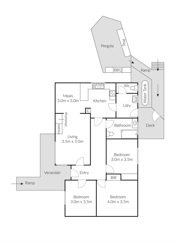 Floorplan of Homely house listing, 53 Curletts Road, Lara VIC 3212
