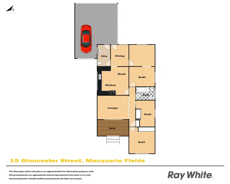 Floorplan of Homely house listing, 15 Gloucester Street, Macquarie Fields NSW 2564