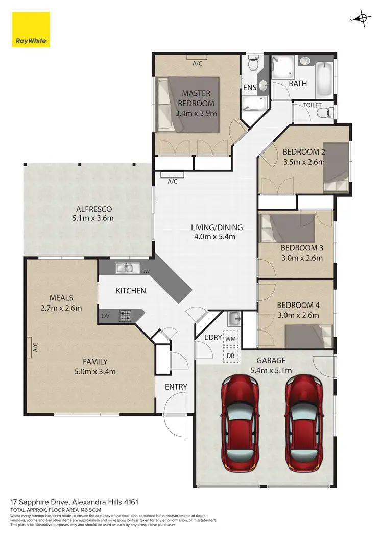 Floorplan of Homely house listing, 17 Sapphire Drive, Alexandra Hills QLD 4161
