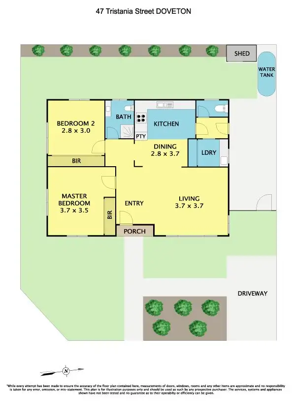 Floorplan of Homely house listing, 47 Tristania Street, Doveton VIC 3177