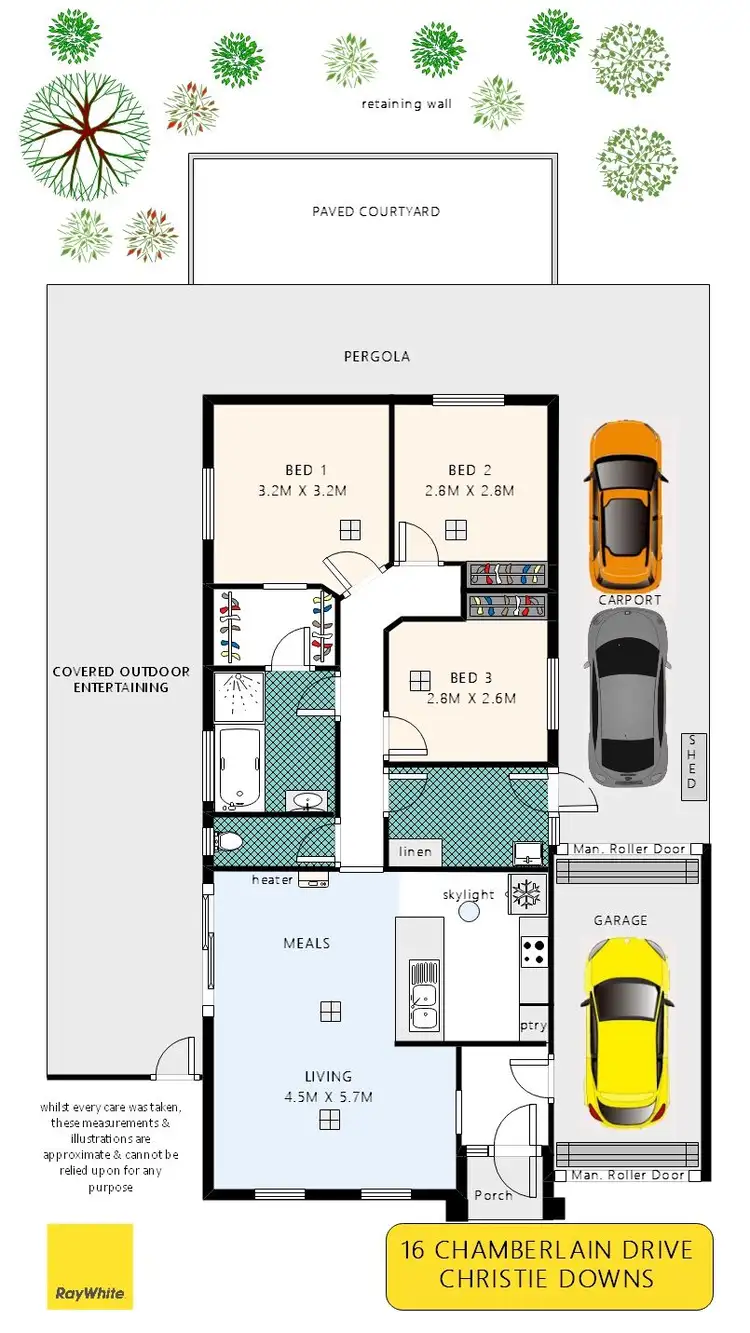 Floorplan of Homely house listing, 16 Chamberlain Drive, Christie Downs SA 5164