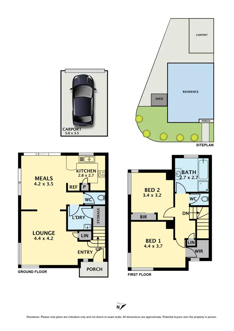 Floorplan of Homely townhouse listing, 13 Lynn Street, Coburg VIC 3058