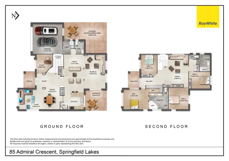 Floorplan of Homely house listing, 85 Admiral Crescent, Springfield Lakes QLD 4300
