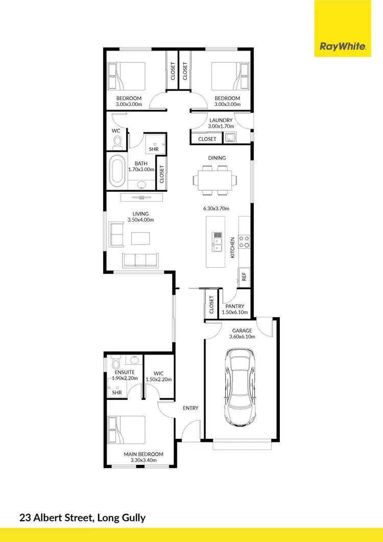 Floorplan of Homely house listing, 23 Albert Street, Long Gully VIC 3550
