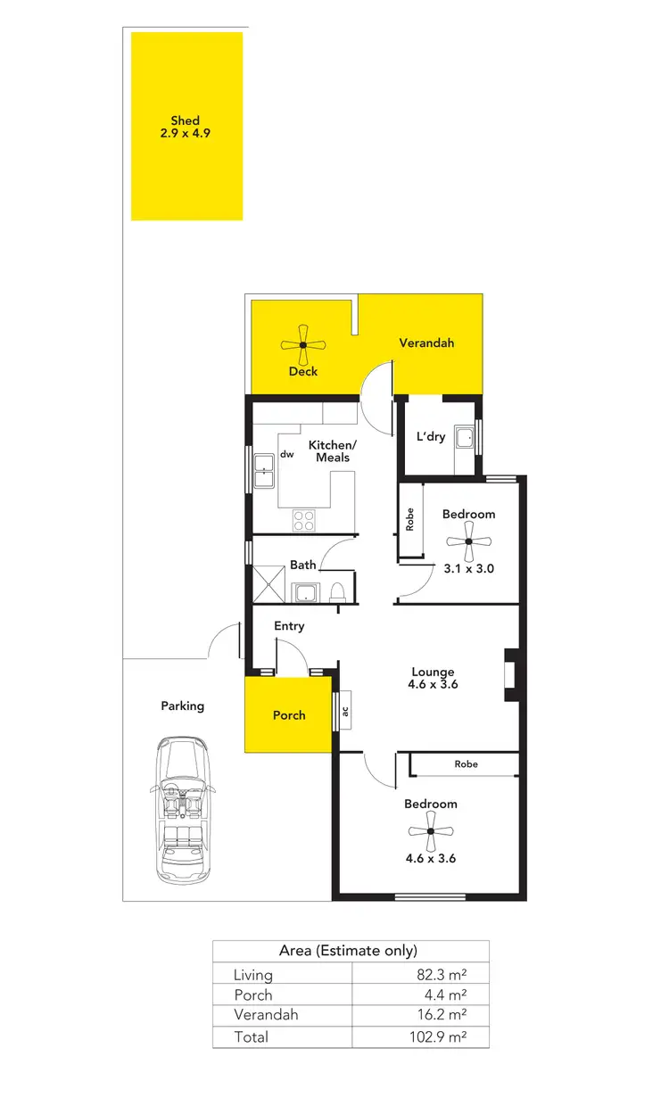 Floorplan of Homely house listing, 40 Mortimer Street, Kurralta Park SA 5037