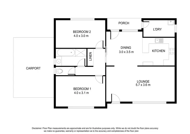 Floorplan of Homely house listing, 1/2 Davison Street, Mount Gambier SA 5290