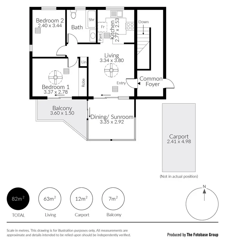 Floorplan of Homely unit listing, 8/71 Queen Street, Norwood SA 5067