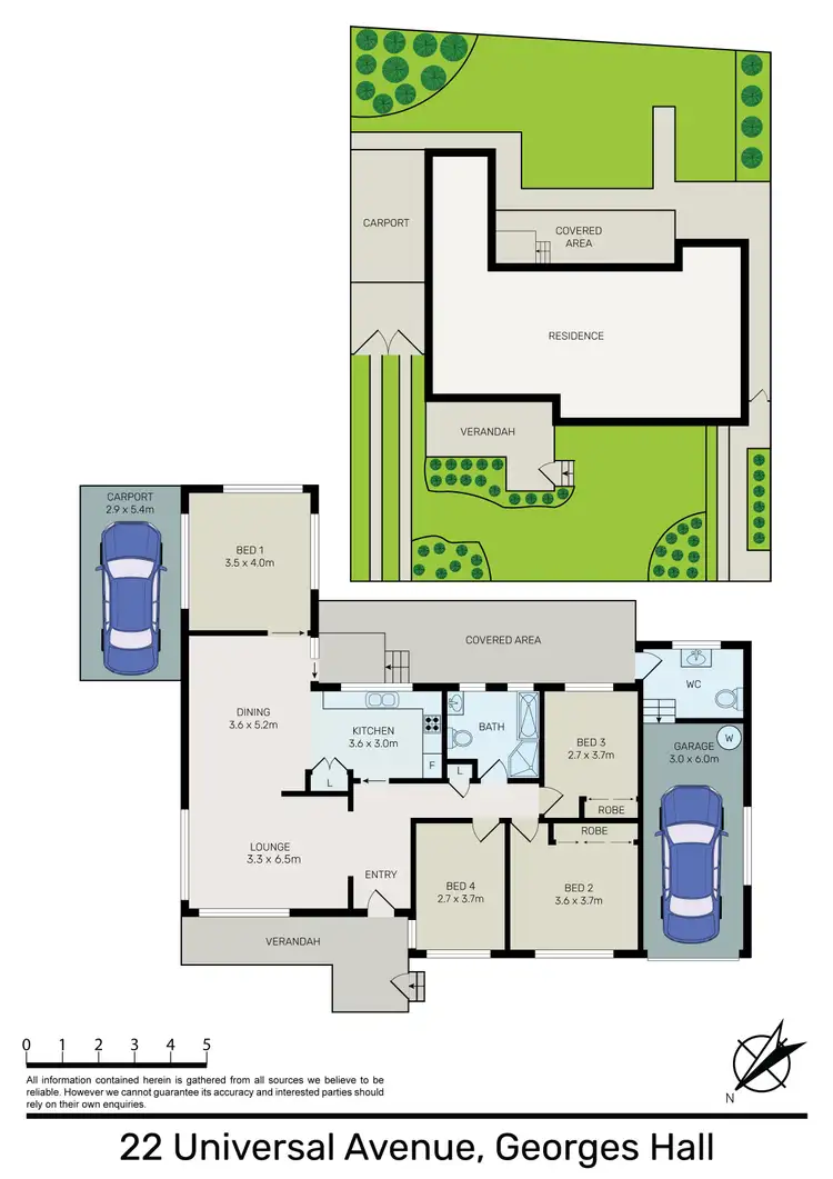 Floorplan of Homely house listing, 22 Universal Avenue, Georges Hall NSW 2198