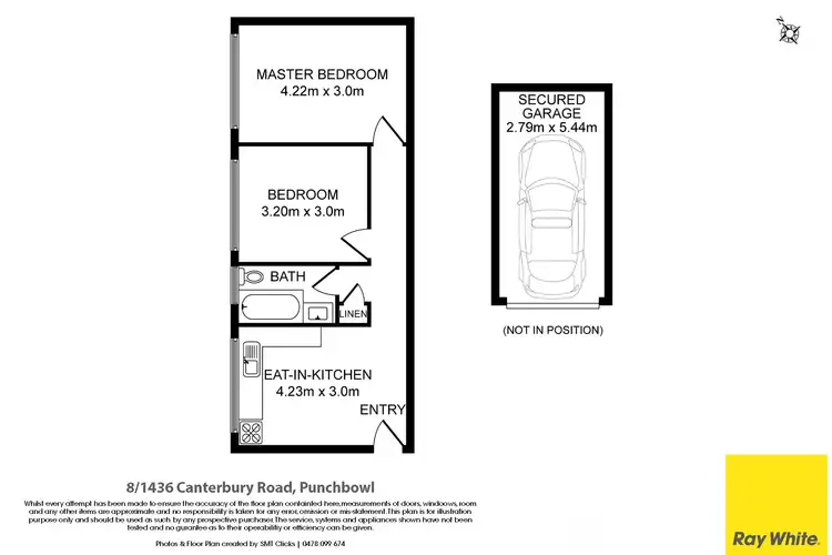 Floorplan of Homely unit listing, 8/1436 Canterbury Road, Punchbowl NSW 2196
