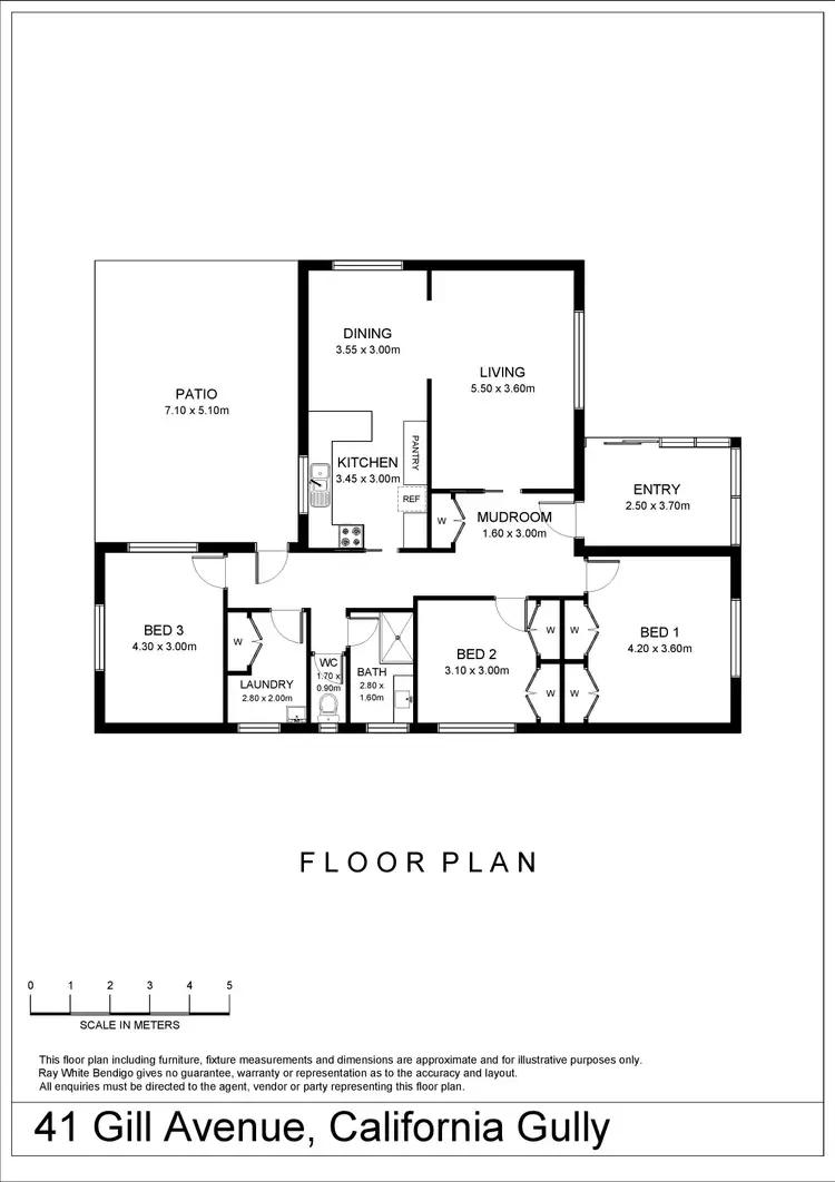 Floorplan of Homely house listing, 41 Gill Avenue, California Gully VIC 3556