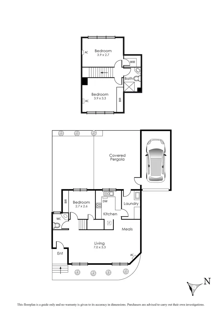 Floorplan of Homely townhouse listing, 3/9 Timmings Street, Chadstone VIC 3148
