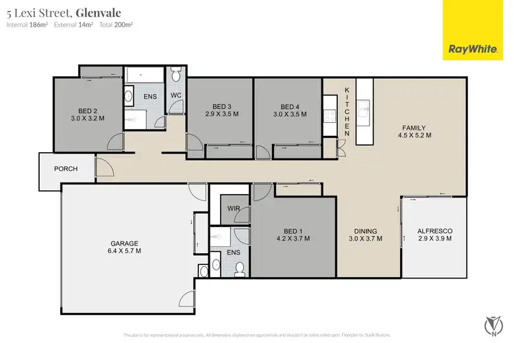 Floorplan of Homely house listing, 5 Lexi Street, Glenvale QLD 4350