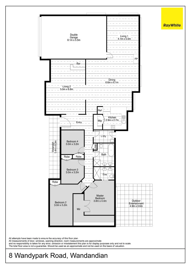 Floorplan of Homely house listing, 8 Wandypark Road, Wandandian NSW 2540