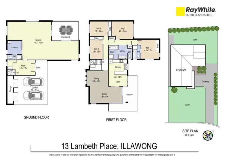 Floorplan of Homely house listing, 13 Lambeth Place, Illawong NSW 2234