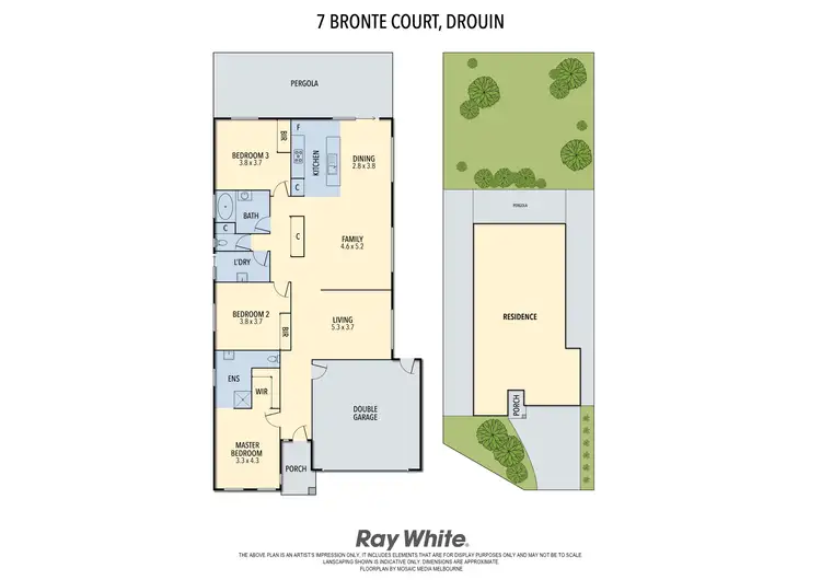 Floorplan of Homely house listing, 7 Bronte Court, Drouin VIC 3818