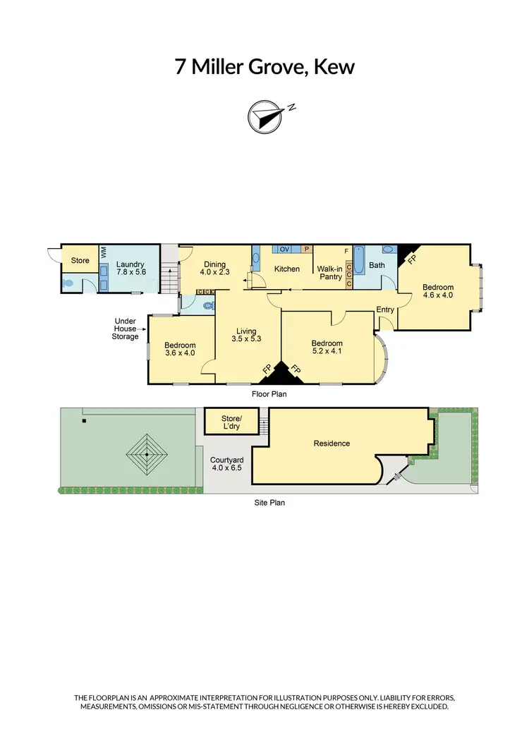Floorplan of Homely house listing, 7 Miller Grove, Kew VIC 3101