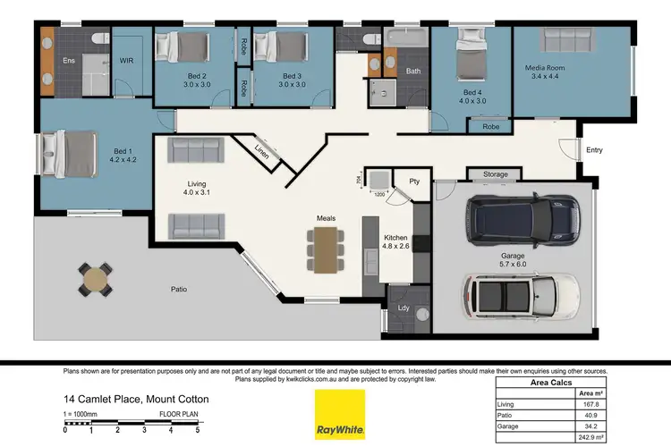 Floorplan of Homely house listing, 14 Camlet Place, Mount Cotton QLD 4165