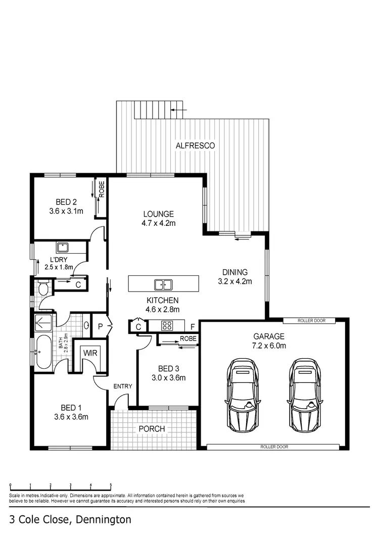 Floorplan of Homely house listing, 3 Cole Close, Warrnambool VIC 3280