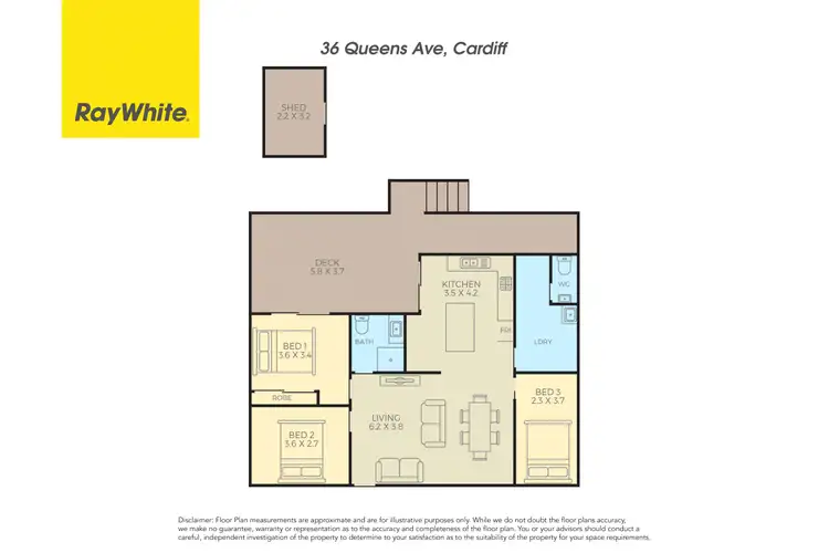 Floorplan of Homely house listing, 36 Queens Avenue, Cardiff NSW 2285